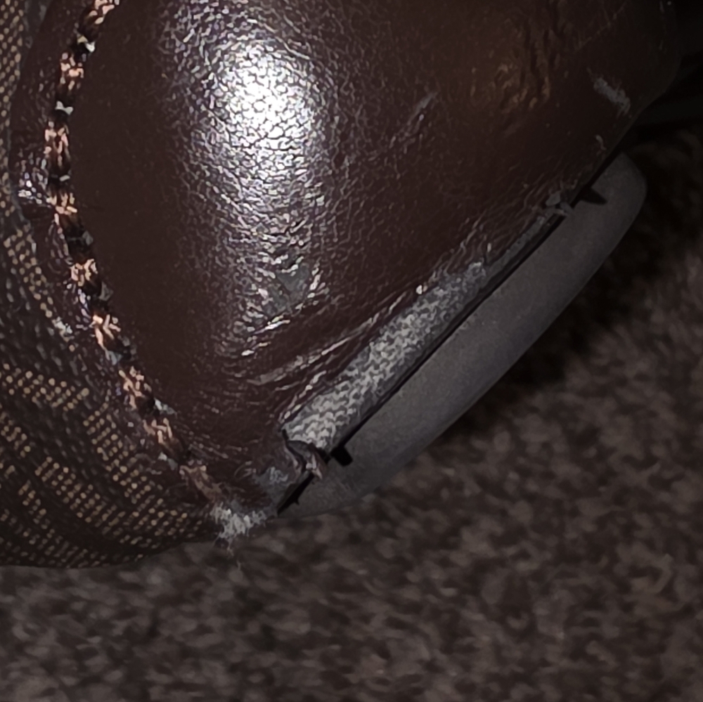 Michael Kors Brown Loafers with Gold Emblem - Picture 5 of 6